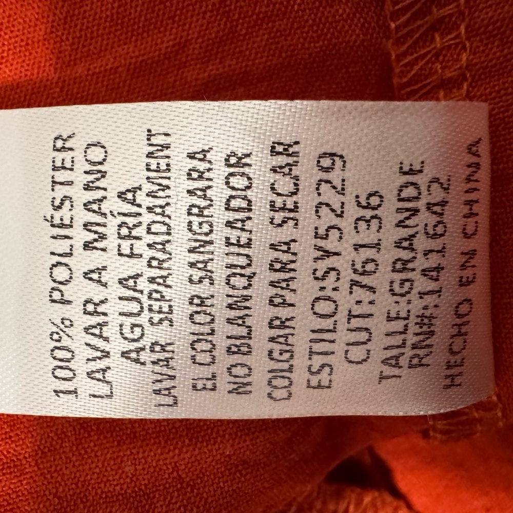 Terracotta V-Neck Ruffle Tunic - Picture 4 of 5